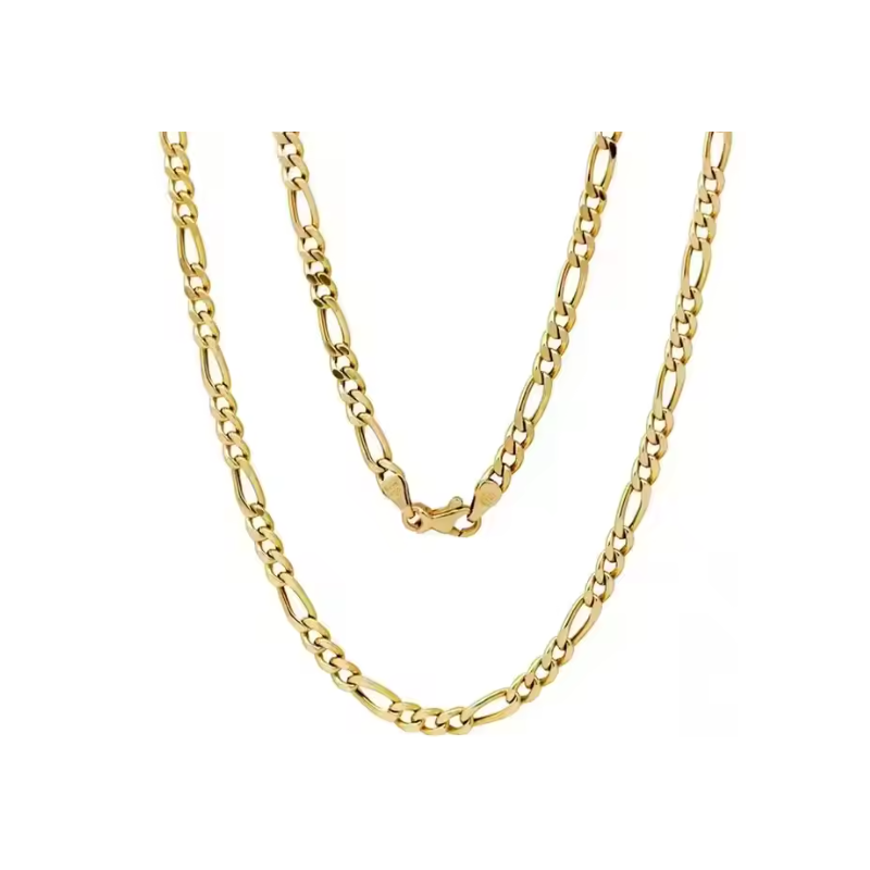 18K Gold Figaro Chain – Classic Elegance ✨