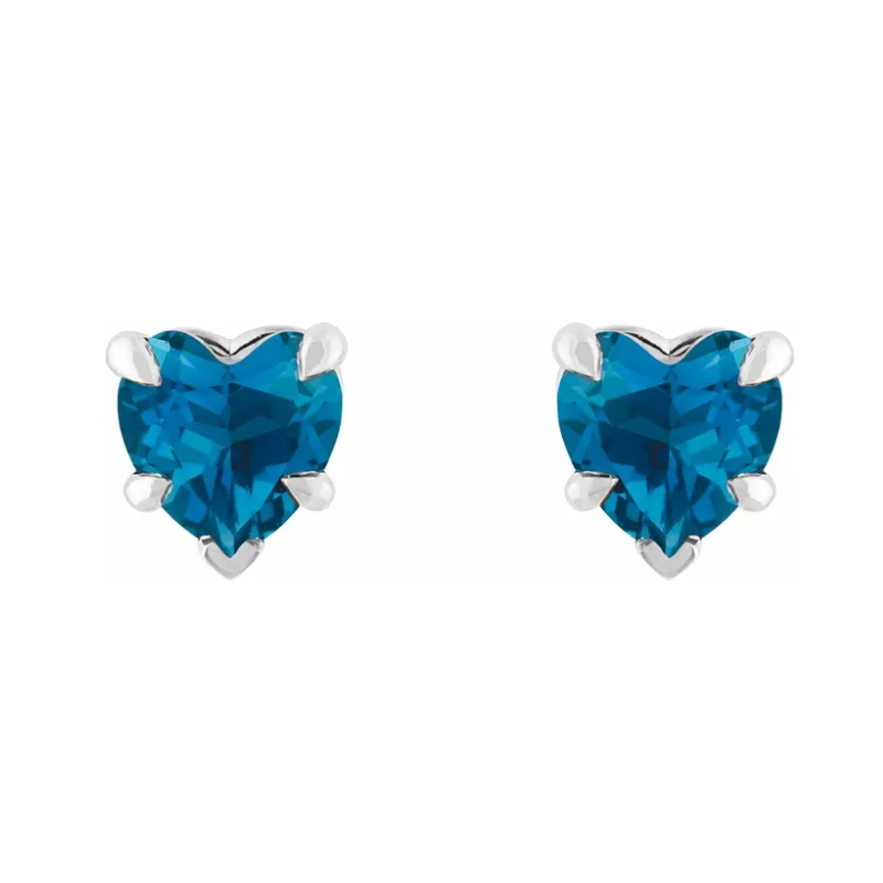 925 Silver Earrings with Natural London Blue Topaz – Blue Elegance