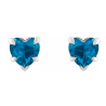 925 Silver Earrings with Natural London Blue Topaz – Blue Elegance